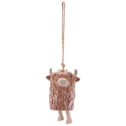 Good Tidings Brown Animal Ornament 5 in.