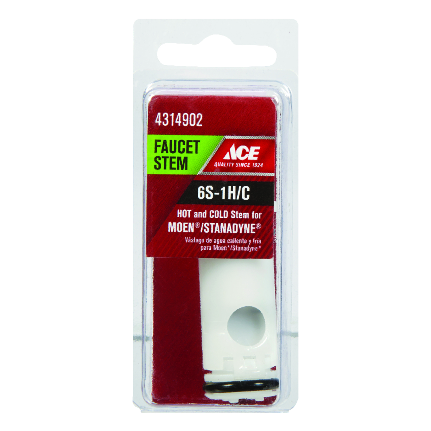 Ace 6S-1H/C Hot and Cold Faucet Stem For Moen Mfr# A018326B - Ace