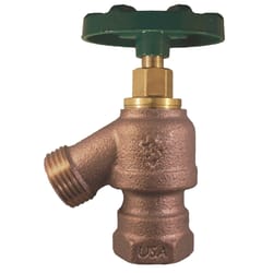 Arrowhead 1/2 or 3/4 in. FIP Hose Brass Garden Valve