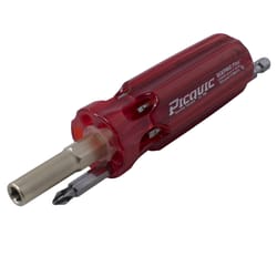 Picquic Sixpac Plus Multi-Bit Screwdriver 5.95 in. 7 pc