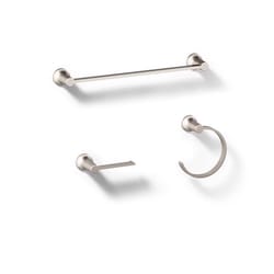 Kohler Sivaro Vibrant Brushed Nickel Silver Accessory Kit 18 in. L Metal