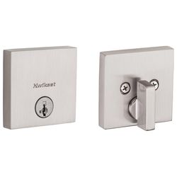 Kwikset Downtown SmartKey Security Satin Nickel Steel Deadbolt