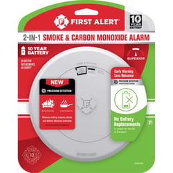 First Alert 10-Year Battery Electrochemical/Photoelectric Slim Smoke and Carbon Monoxide Detector 1