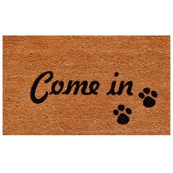 Home & More 1.42 ft. W X 2.42 ft. L Brown Come In Coir Door Mat