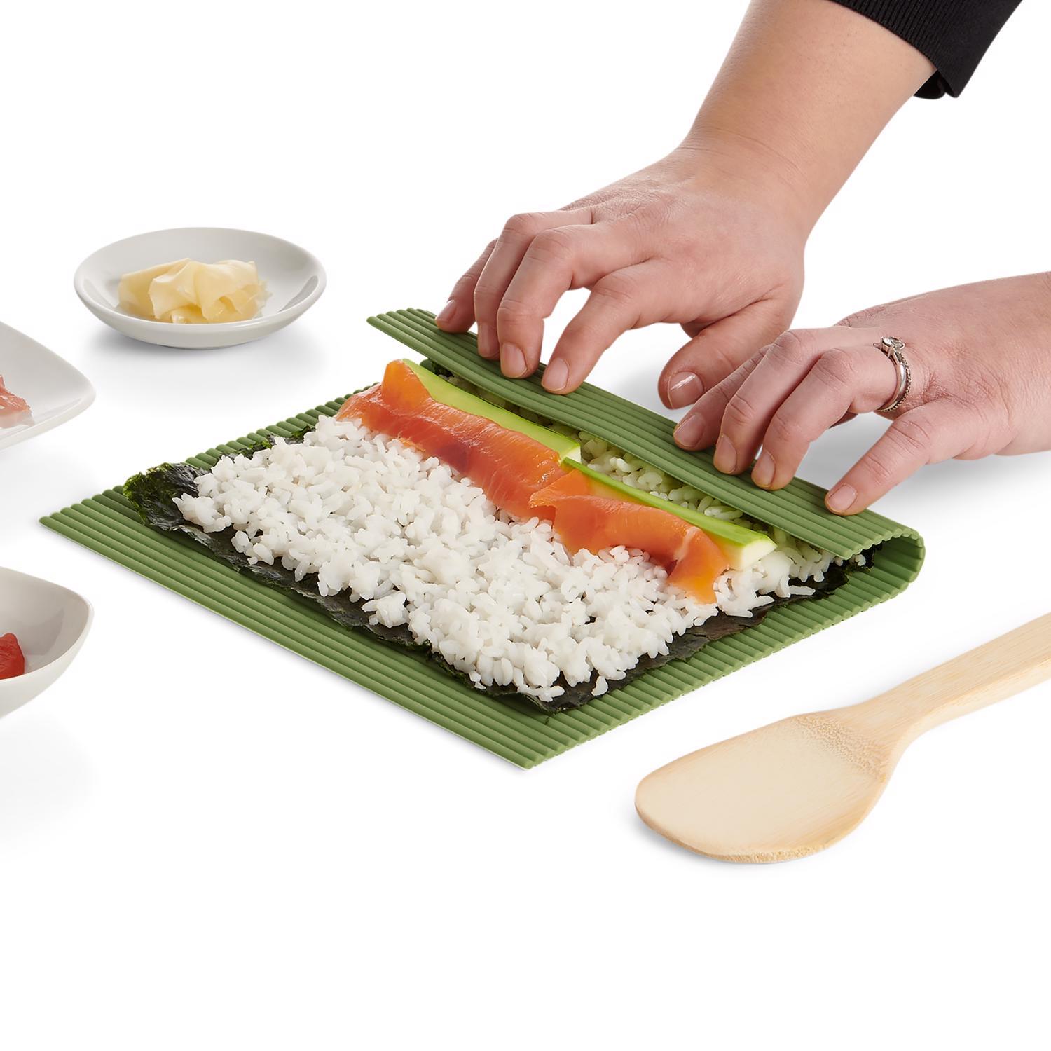 HIC Kitchen Helen's Asian Kitchen Green Silicone Sushi Mat Mfr