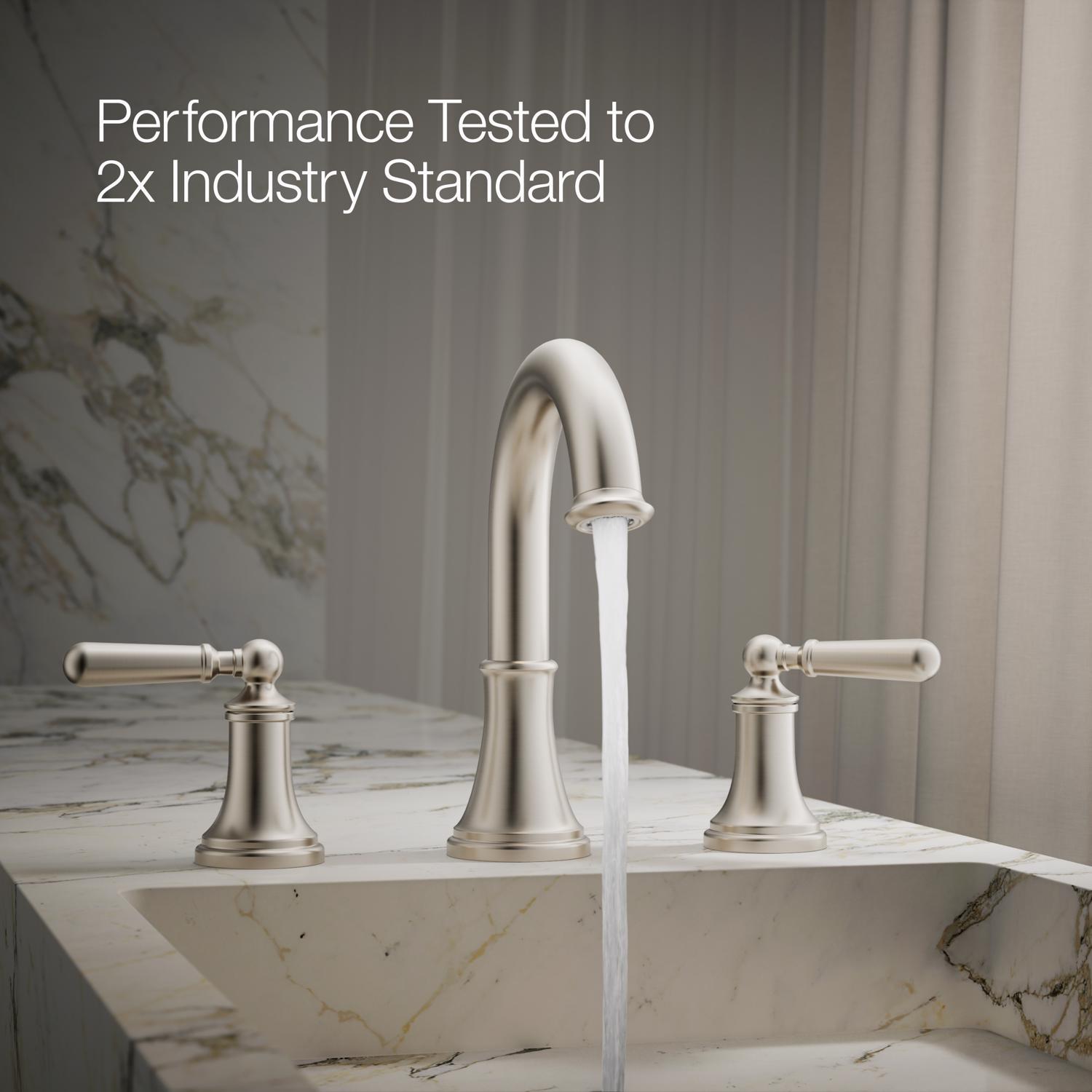 Kohler Facile Vibrant Brushed Nickel Traditional Widespread
