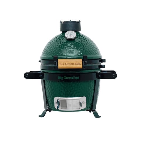 Big Green Egg 10 in. Mini Charcoal Kamado Grill and Smoker Green