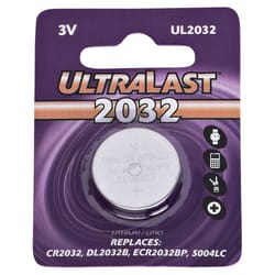 UltraLast Lithium Coin 2032 3 V 0.22 mAh Button Cell Battery UL2032 1 pk