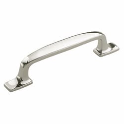 Amerock Highland Ridge Collection Transitional Arch Cabinet Pull 3-3/4 in. Polished Nickel Silver 1