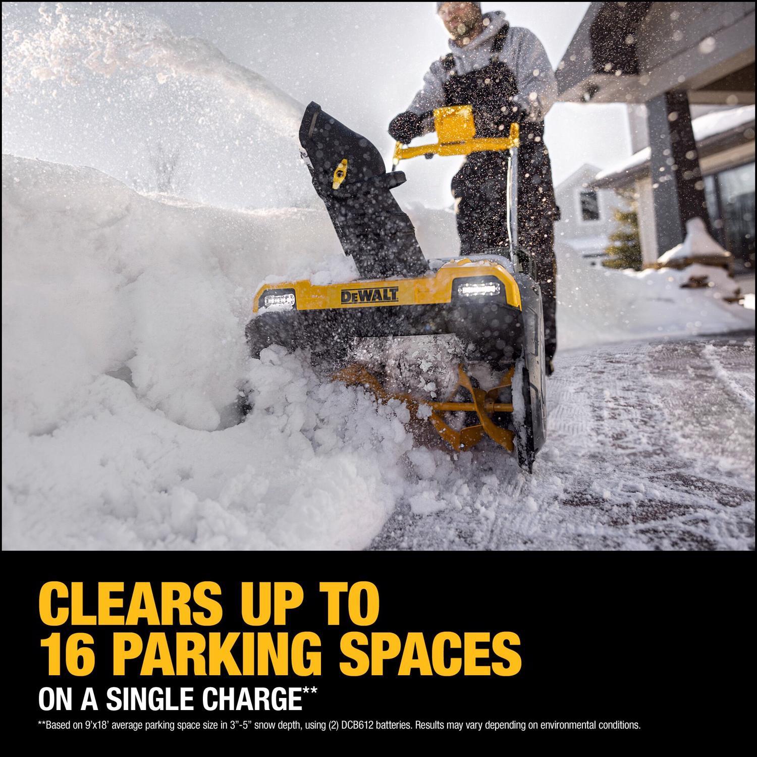 DeWalt FLEXVOLT 60V Max Single-Stage Snow Blower Kit - Thumbnail 5