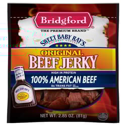 Bridgford Sweet Baby Ray's Original Beef Jerky 2.85 oz Bagged