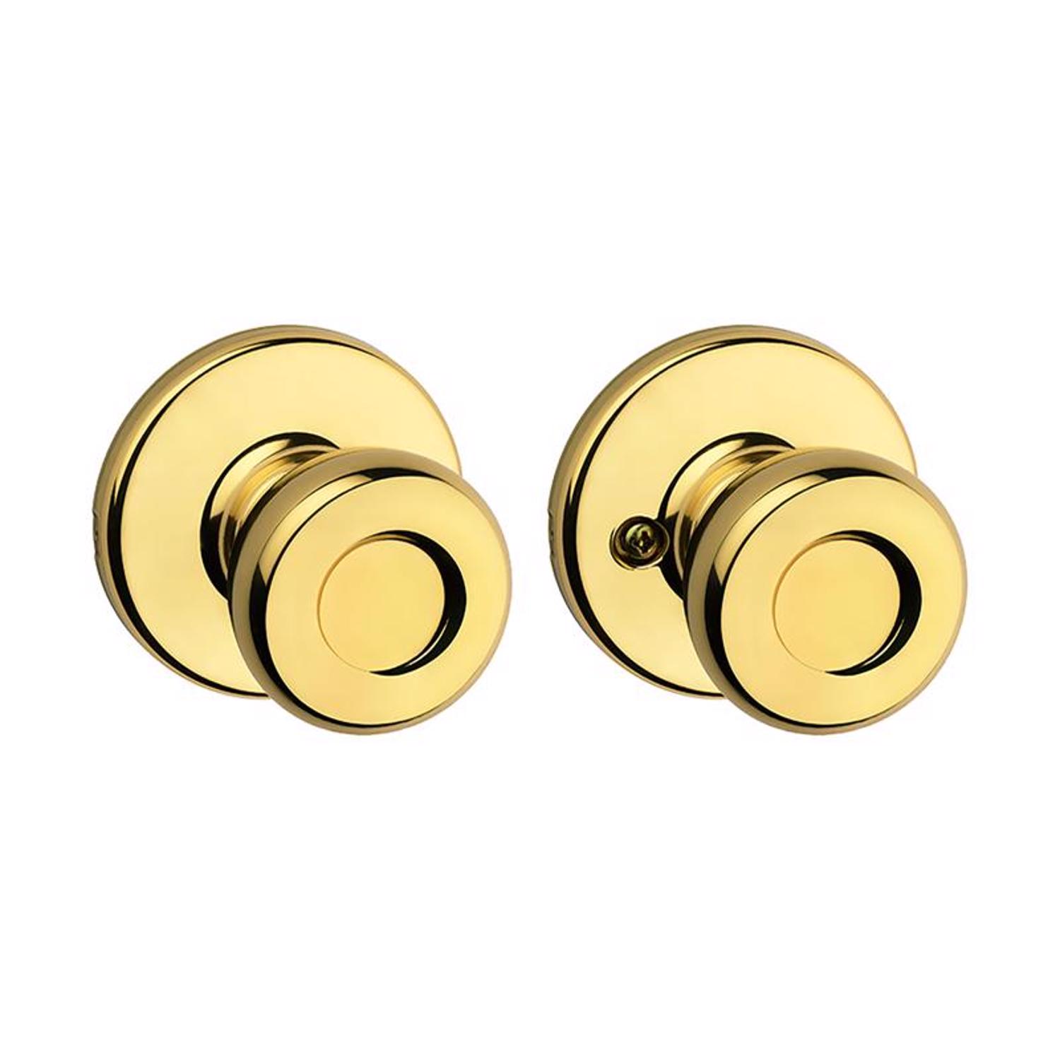 Kwikset Tylo Traditional Polished Brass Passage Door Knob Mfr