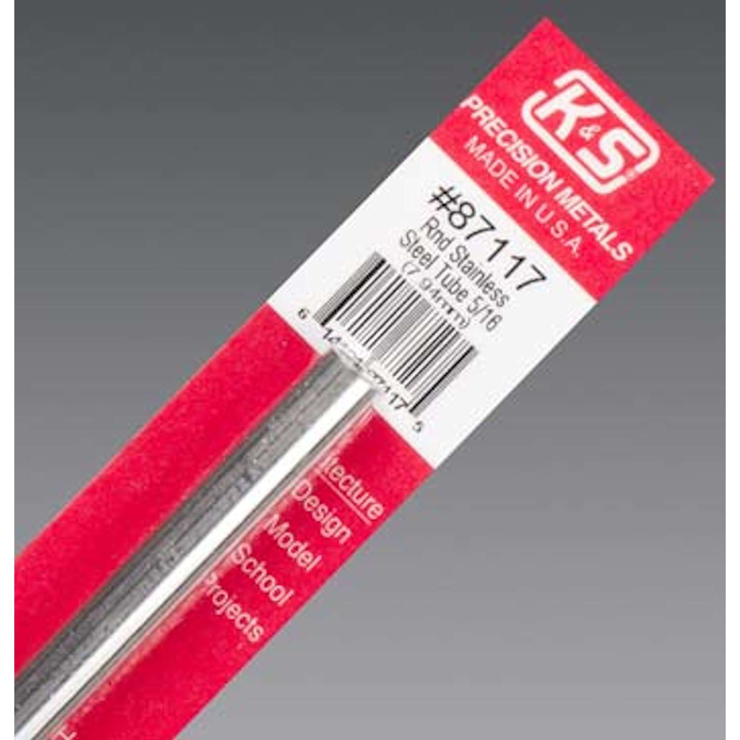 K&S Stainless Steel Rod - 5/16" Diameter X 36" Length