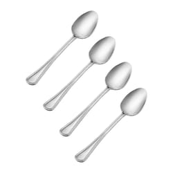 Pfaltzgraff Silver Stainless Steel Flatware Teaspoon Set 4 pk
