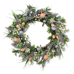 Glitzhome Easter Egg/Berries Wreath 1 box 22 in.