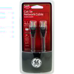 GE 14 ft. L Ethernet Cable CAT 5E