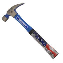Vaughan 16 oz Smooth Face Claw Hammer 13 in. Fiberglass Handle