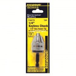 Eazypower 1/4 in. Keyless Chuck Adapter 1/4 in. Hex Shank 1 pc