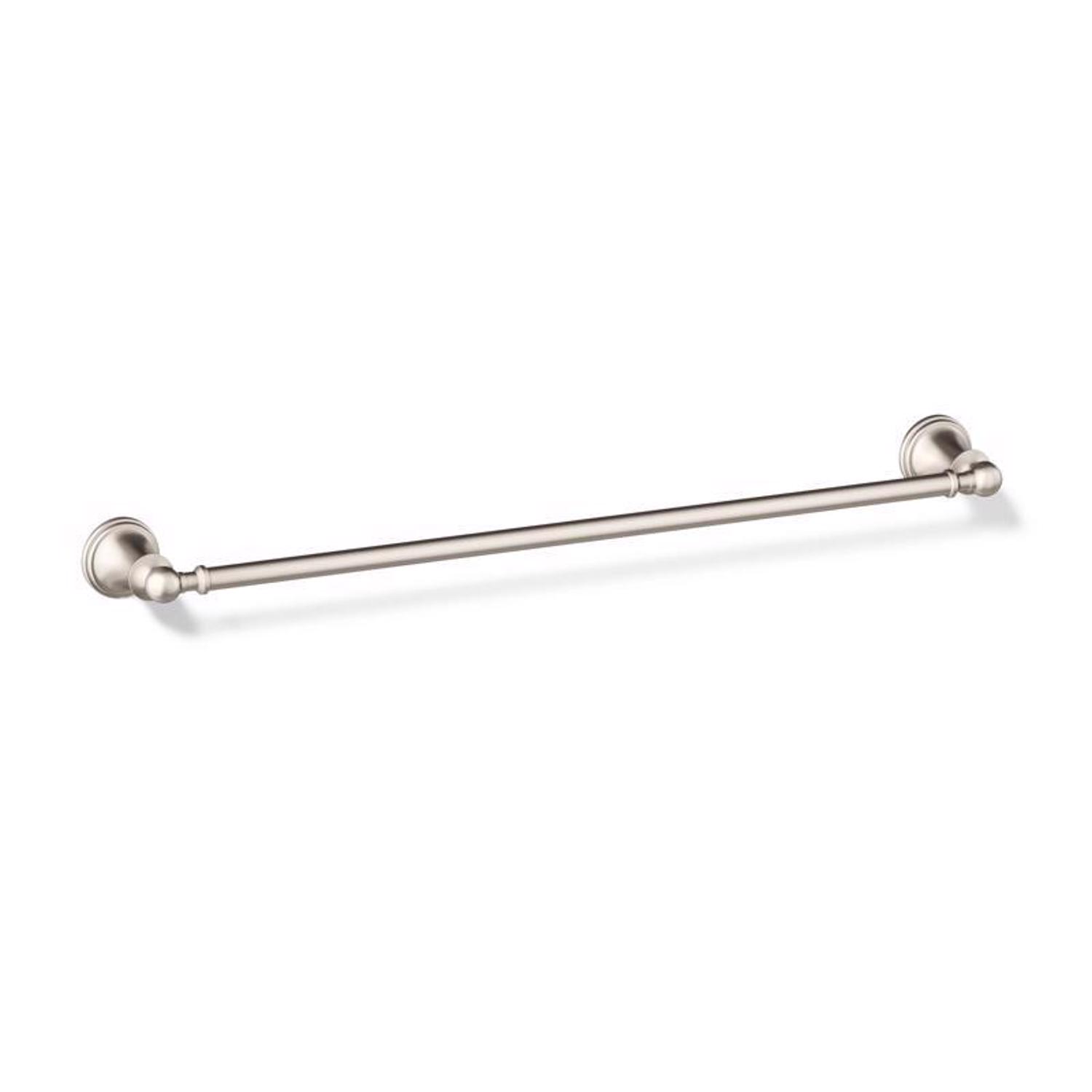 Kohler Facile Vibrant Brushed Nickel Silver Towel Bar 24 in. L Metal