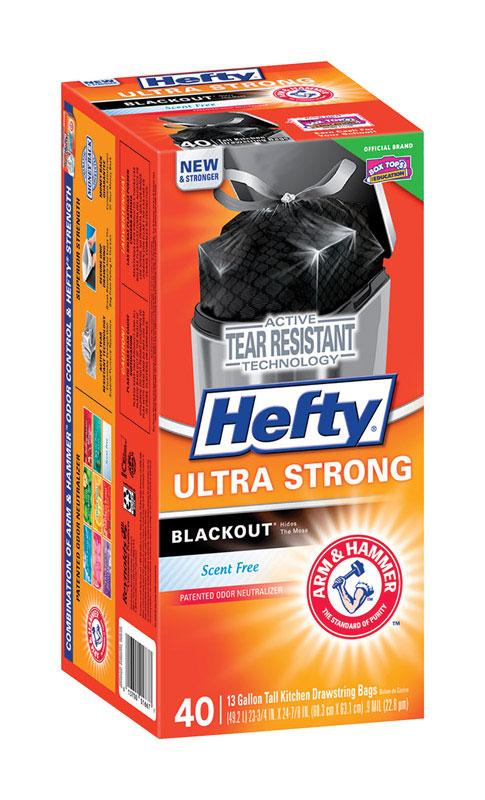 Hefty Ultra Strong 13 gal No Scent Kitchen Trash Bags Drawstring