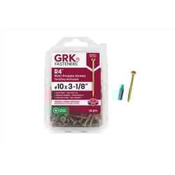 GRK Fasteners No. 10 X 3-1/8 in. L Star Climatek W-Cut Multi-Purpose Screws 1 pk