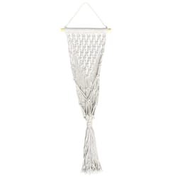 Meesh Drops Natural Macrame 31 in. H Hammock Plant Hanger 1 pk