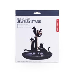 Kikkerland Cats Jewelry Stand Steel 1 pk