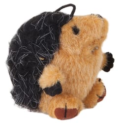Zoobilee For Dog Multicolored Plush Hedgehog Squatter Pet Toy Medium 1 pc