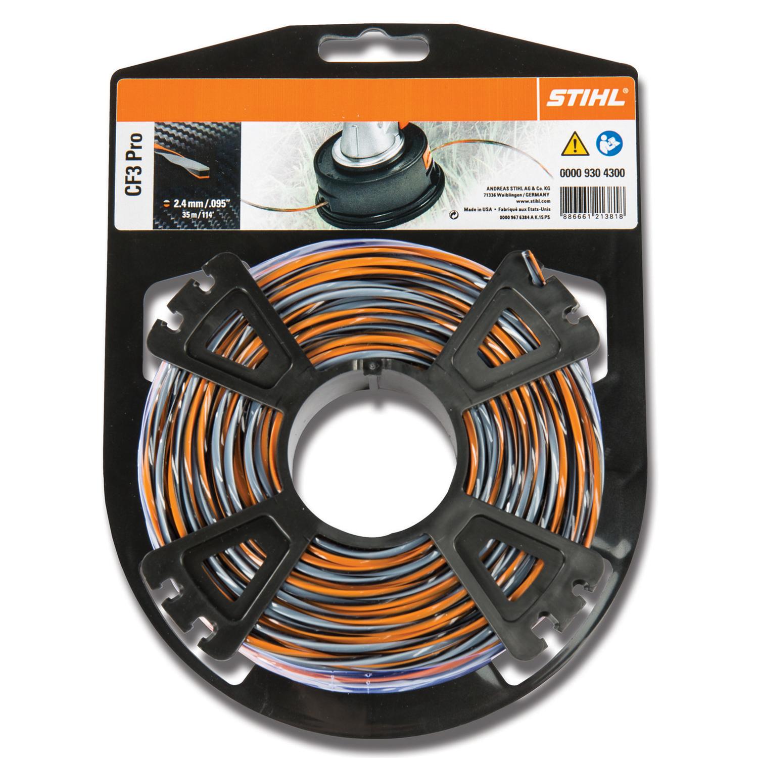 STIHL CF3 Pro .095 in. D X 695 ft. L Trimmer Line Mfr# 00009304313