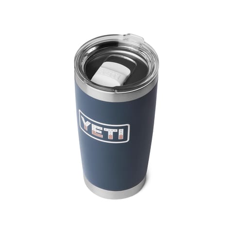 YETI USAロゴ入り ネイビー タンブラー 20オンス オハイオ州 YETI Rambler 20 oz Navy Patriotic BPA Free Badge Tumbler with