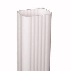 Amerimax 2.25 in. H X 3.25 in. W X 48 in. L White Vinyl K Downspout
