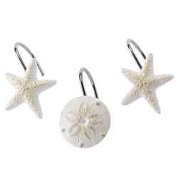 Avanti Linens Multicolored Resin Shower Curtain Rings 12 pk