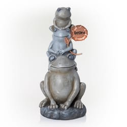 Alpine Polyresin Gray 18 in. Statuary
