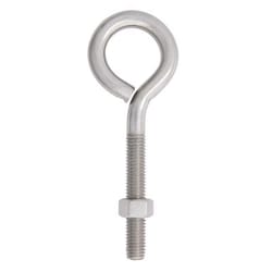 Hampton 1/2 in. X 6 in. L Stainless Stainless Steel Eyebolt Nut Included