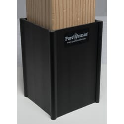 Post Shields Inc. 6 in. H X 4 in. W X 4 in. L PVC Coated Black PVC Fence Post Protection