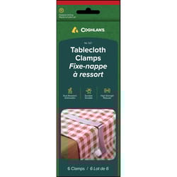 Coghlan's Silver Steel Tablecloth Clamps 6 pk