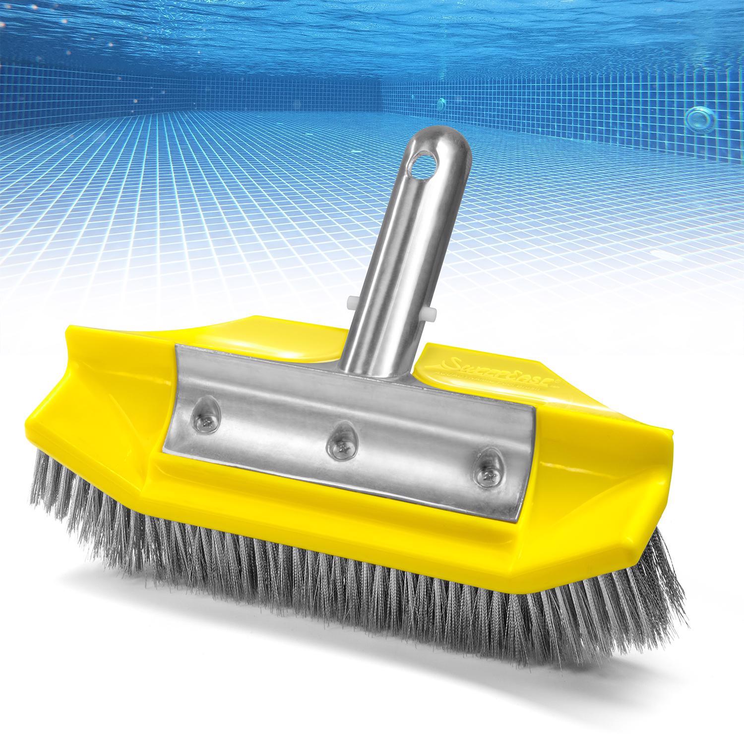 SweepEase Algae-Zilla All SS Bristle. Pool Brush o oz 7 in. H X 2