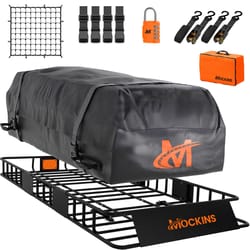 Mockins 64x39x6 Adjustable Rooftop Basket w/ Rooftop Bag Roof Cargo Bag 1 pk