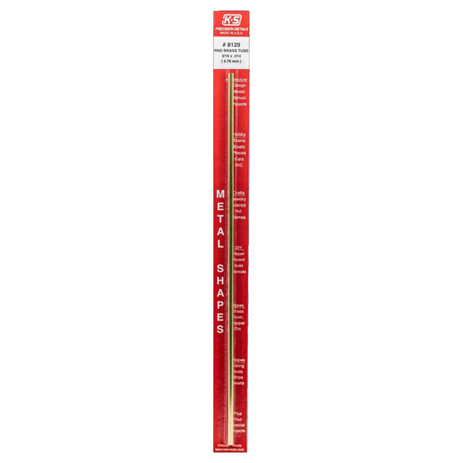 Bande Laiton K&S 0,064 X 1/2 X 12 – épaisseur 0,064 Pouce, 12 Pouces De Long, Neuve
