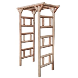 Lakeland Mills 83 in. H Natural Wood Arbor