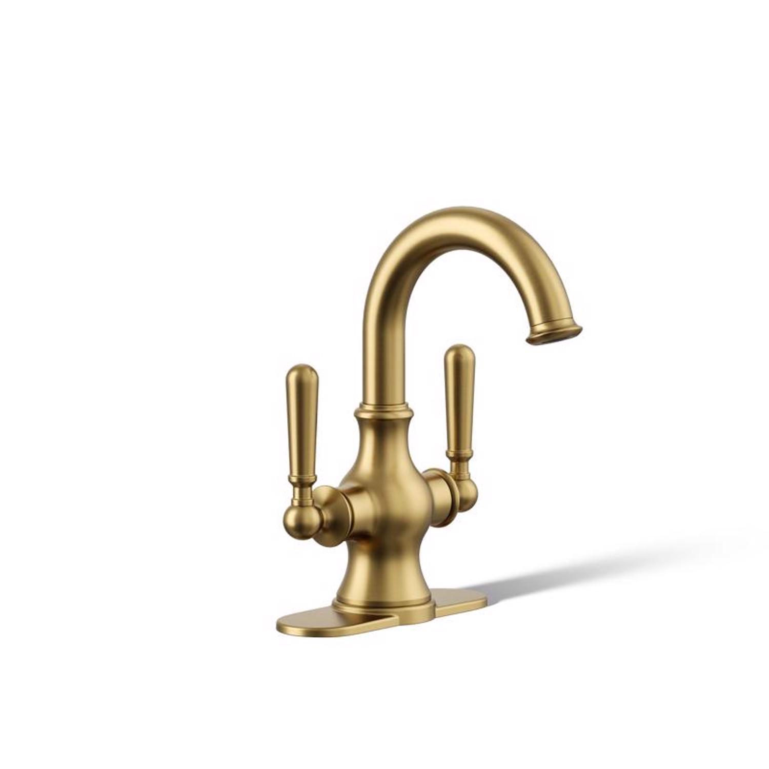 Kohler Facile Vibrant Brushed Moderne Brass Traditional Single
