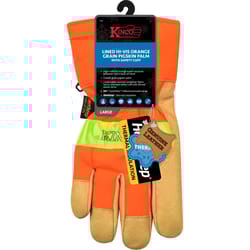 Kinco Men's Outdoor Hi-Viz Work Gloves Orange XL 1 pair