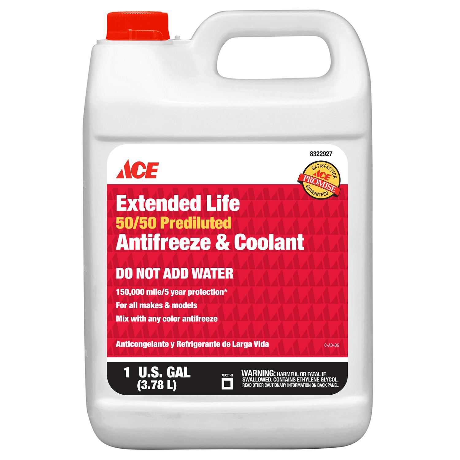 Ace Extended Life 50/50 Antifreeze/Coolant 1 gal Mfr# AHABX3 - Ace