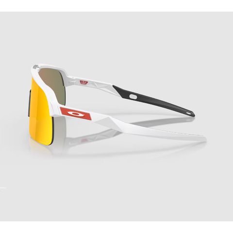 Oakley Sutro Lite Sunglasses Unisex Matte White Frame Orange Lens