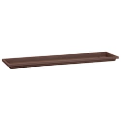 HC Companies Venetian 1.38 in. H X 30 in. W Plastic Traditional Flower Box Tray Chocolate