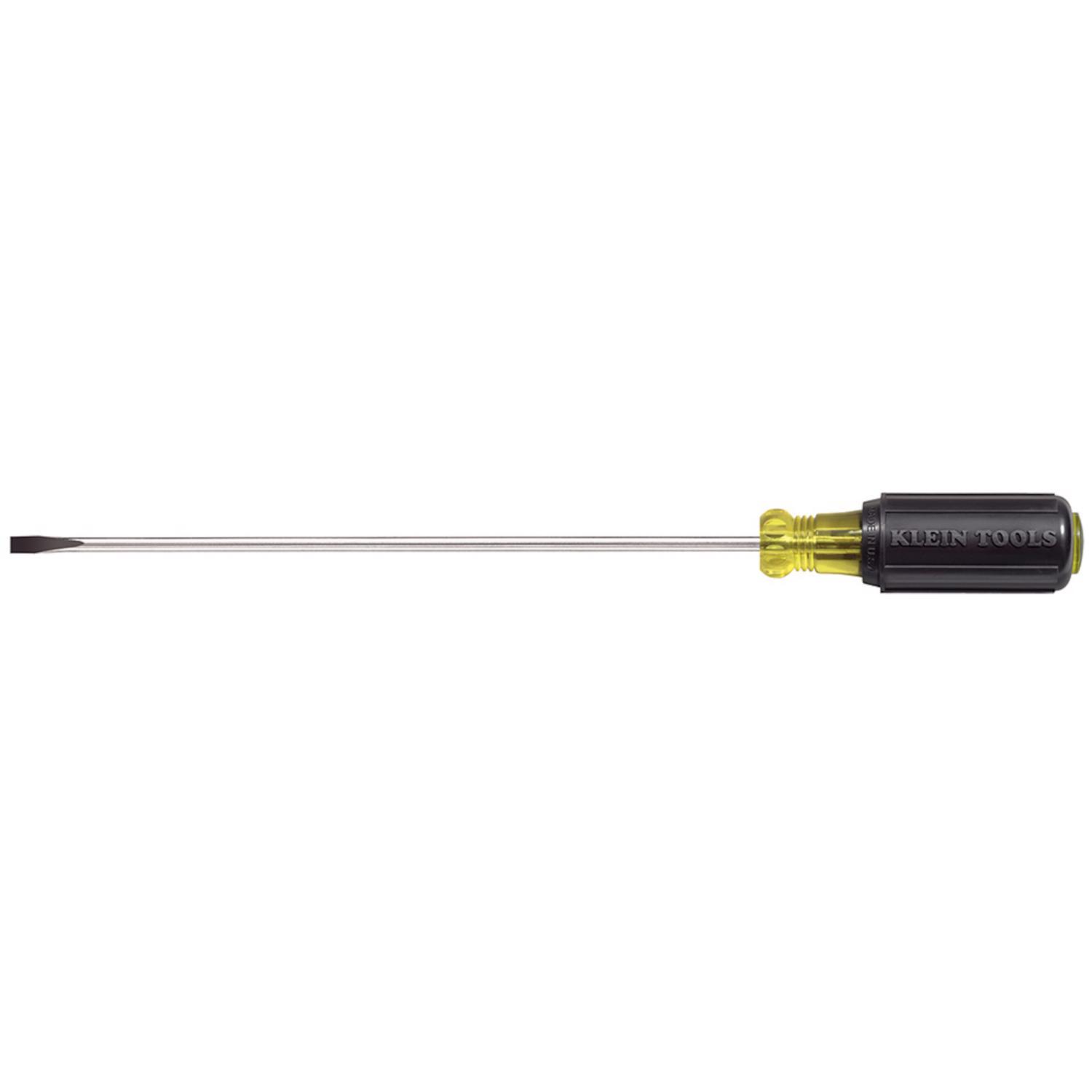 Photos - Drill / Screwdriver Klein Tools Cushion-Grip 8 in. L Cabinet Cabinet Fixed Blade Screwdriver 1 pc 6018 