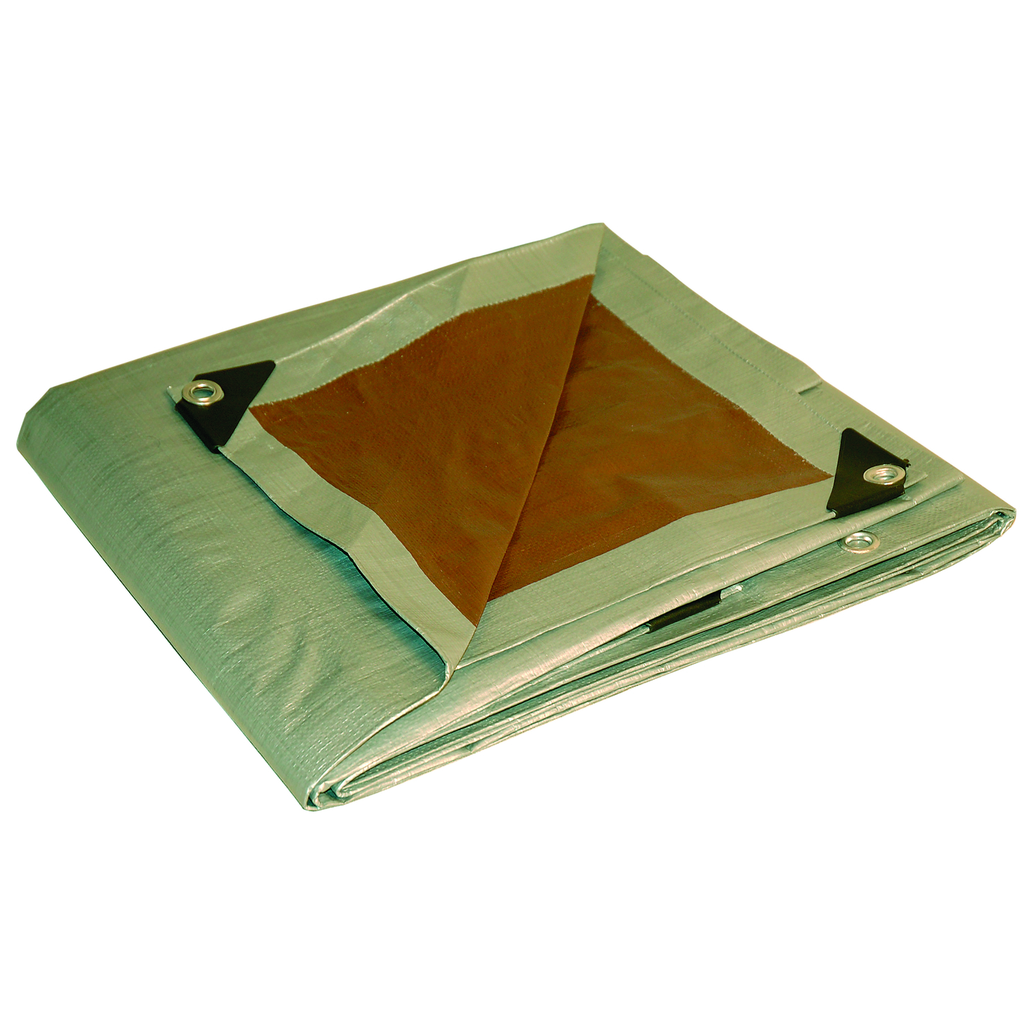 Foremost Dry Top 6 ft. W X 8 ft. L Heavy Duty Polyethylene Reversible Tarp Brown/Silver