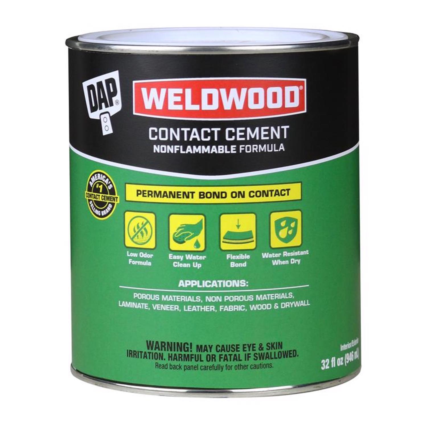 Weldwood High Strength Synthetic Rubber Contact Cement 1 qt