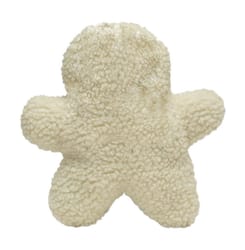 Boss Pet Digger's For Dog White Plush Gingerbread Man Dog Toy Large 1 pk