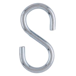 Ace Small Zinc-Plated Silver Steel 2.125 in. L S-Hook 55 lb 2 pk